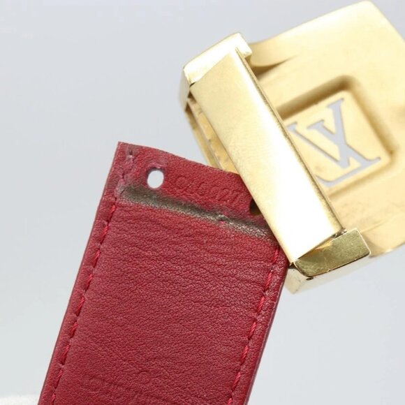 LOUIS VUITTON Monogram Multicolor Ceinture LV Cut Belt 35.8"" White Auth 142762 - Picture 12 of 12